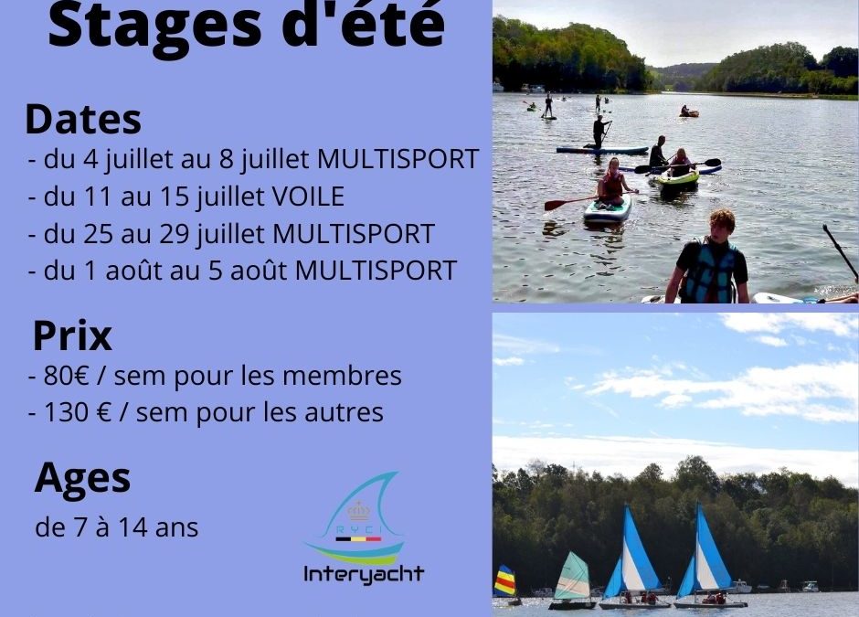 VOILE, KAYAK, KANOE, PADDLE, SKI (stages)