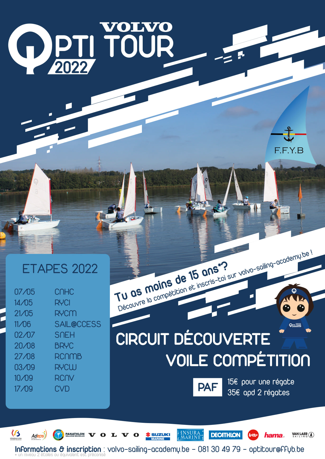 Affiche OPTI TOUR 2022 Volvo Opti Tour 2022