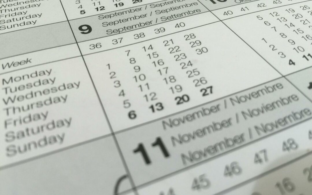 Calendrier des activités du RYCI septembre-octobre 2024
