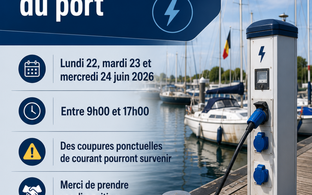 Travaux sur le réseaux électrique du port